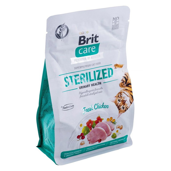 Aliments pour chat Brit Care Grain-Free Sterilized Urinary Adulte Poulet 400 g Aliments pour chat Brit Care Grain-Free Sterilized Urinary Adulte Poulet 400 g