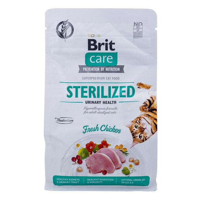 Aliments pour chat Brit Care Grain-Free Sterilized Urinary Adulte Poulet 400 g Aliments pour chat Brit Care Grain-Free Sterilized Urinary Adulte Poulet 400 g