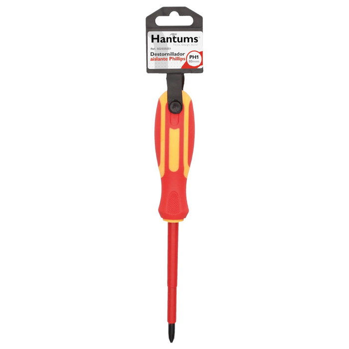 Hantums Destornillador isolé Philips PH1x80mm Hantums Destornillador isolé Philips PH1x80mm