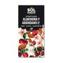 SOLNATURAL Tablette de chocolat blanc bio aux amandes et bleuets 70g