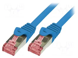 LOGILINK Cordon de raccordement Cat 6 S/FTP bleu 3m RJ45