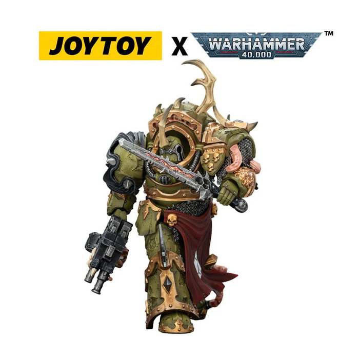 Warhammer 40,000 figurine Death Guard Blightlord Terminator 3 with Combi-bolter and Bubotic Blade 14 cm