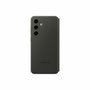Samsung Étui Smart View avec porte-carte pour Galaxy S24 FE - Noir