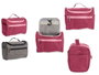 BERILO Nécessaire de voyage portable gris rose
