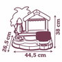 Smoby Paillote Gourmande Stitch - Fabrique à glaces et gaufrier