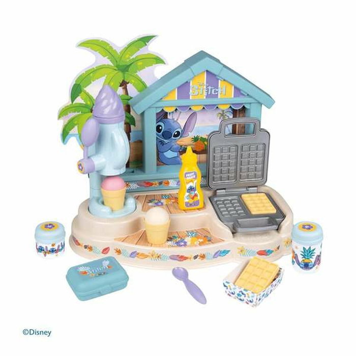 Smoby Paillote Gourmande Stitch - Fabrique à glaces et gaufrier