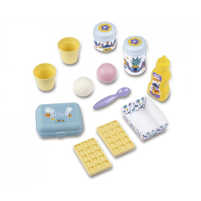Smoby Paillote Gourmande Stitch avec fabrique à glaces et gaufrier