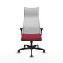 Piqueras y Crespo Chaise de bureau Albacete, Granat et Blanc