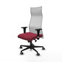 Piqueras y Crespo Chaise de bureau Albacete, Granat et Blanc