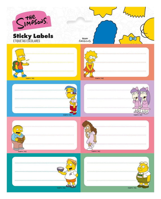 Grupo Erik Les Simpson Étiquettes Autocollantes (Lot de 10) Grupo Erik Les Simpson Étiquettes Autocollantes (Lot de 10)