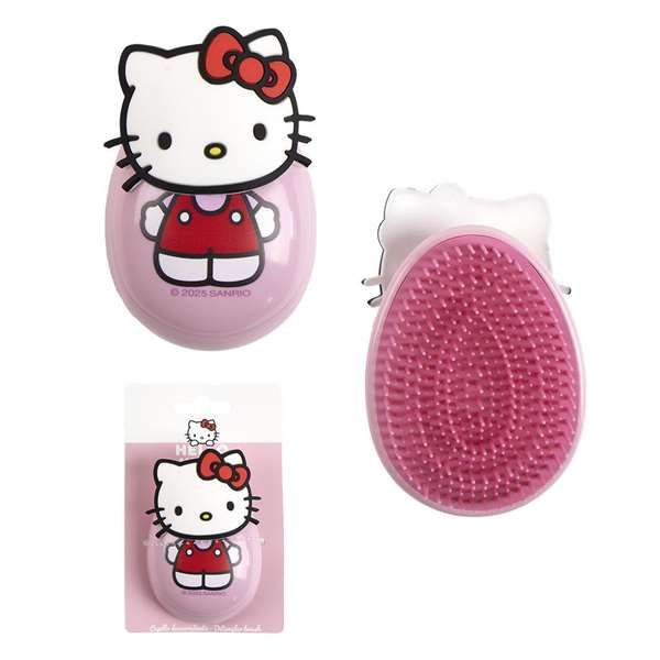 Cerdá Brosse démêlante Hello Kitty pour enfants 7 x 9 x 4 cm - Rose