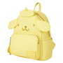 LOUNGEFLY Mochila Pompompurin Hello Kitty Sac à Dos 26 cm en Similicuir Texturé avec Bretelle Rembourrée, Poche à Fermeture Éclair et Détails Dorés