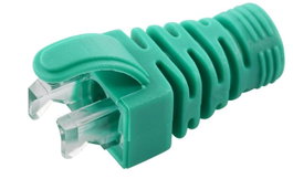 MicroConnect Manchon de décharge de traction Vert pour câbles Cat5e, Cat6, Cat6A jusqu'à 6,5 mm, 100 pièces