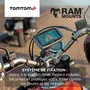 TomTom GPS Moto RIDER 550 Premium Pack - Navigateur moto avec carte monde, écran tactile 4,3 pouces, TomTom Traffic, Alertes zones de danger, Appel mains-libres