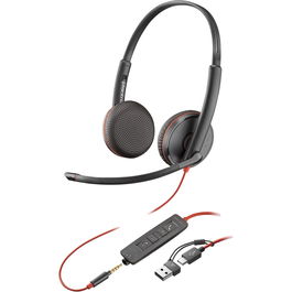 Poly Casque-micro avec fil Blackwire 3225 (réf. 8X229AA) - Noir