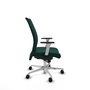 Piqueras Y Crespo Chaise Albacete Confidente Vert Bouteille avec Mécanisme Synchrone et Base Aluminium