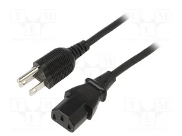 SUNNY Câble d'alimentation SVT 1,8m IEC C13 femelle vers NEMA 5-15 (B)