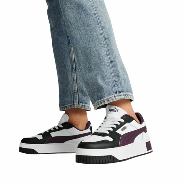 Baskets Casual pour Femme Puma Carina Street Blanc Blue marine 10 ans