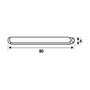 Carré de porte EDM 85630 CDD01 Acier 8 x 90 mm (2 Unités)