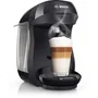 Bosch TAS102EC3 - Machine à café automatique Tassimo Happy noire - Inclut 3 packs de T-Discs - Compacte, éco-conçue, réservoir 0.7L, facile d'utilisation