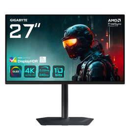 Gigabyte M27Ua EK Moniteur Gaming 27 pouces QD-OLED 4K UHD 240Hz 0,03ms DisplayHDR True Black 400 HDMI 2.1