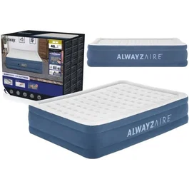 Bestway 67624 - Matelas gonflable pour camping avec pompe - 203x152x46 cm - Bleu et Blanc