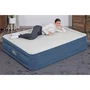 Bestway 67624 - Matelas gonflable pour camping avec pompe - 203x152x46 cm - Bleu et Blanc