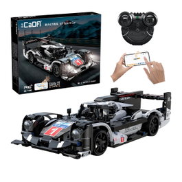 DEQUBE GT Super Car Programmable 427 Pièces CADA C51307W, Voiture de Sport avec LED, Bluetooth, 2.4G, Langue: Anglais, Portugais, Espagnol