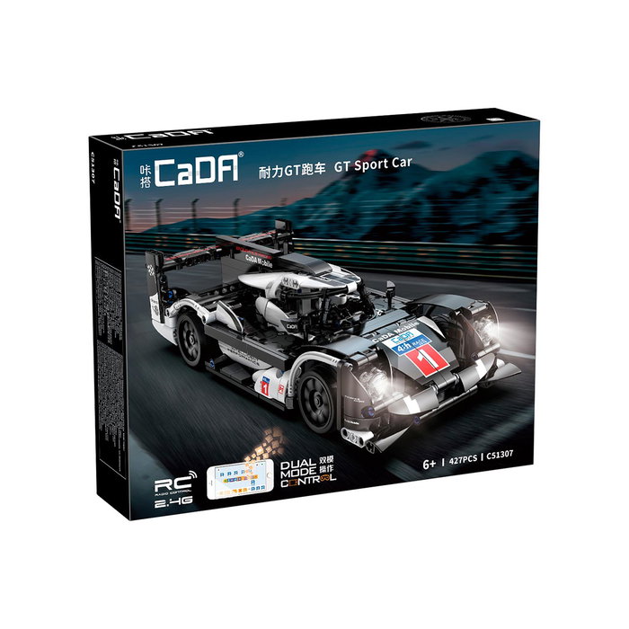 DEQUBE GT Super Car Programmable 427 Pièces CADA C51307W, Voiture de Sport avec LED, Bluetooth, 2.4G, Langue: Anglais, Portugais, Espagnol DEQUBE GT Super Car Programmable 427 Pièces CADA C51307W, Voiture de Sport avec LED, Bluetooth, 2.4G, Langue: Anglais, Portugais, Espagnol