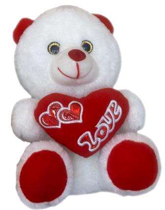Creaciones Llopis - Ours en peluche Loly Love 22 cm - Peluche douce - 2 couleurs assorties aléatoirement