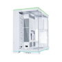Lian Li O11D EVO RGB Boîtier PC Gaming E-ATX Blanc, Verre Trempé, RGB, Argent