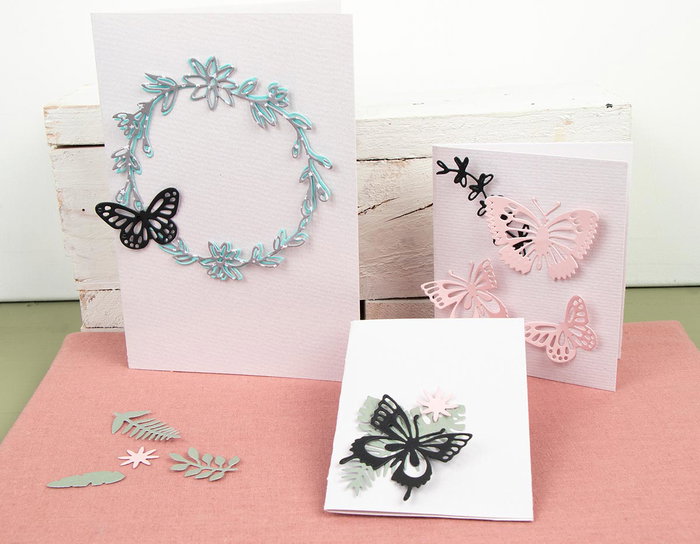 Misskuty Set 3 Troqueles finos ZAG Botánico y Mariposas