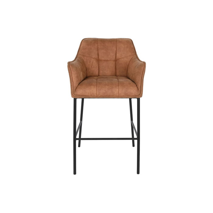 Tabouret DKD Home Decor Noir Camel Métal 59 x 60 x 107 cm