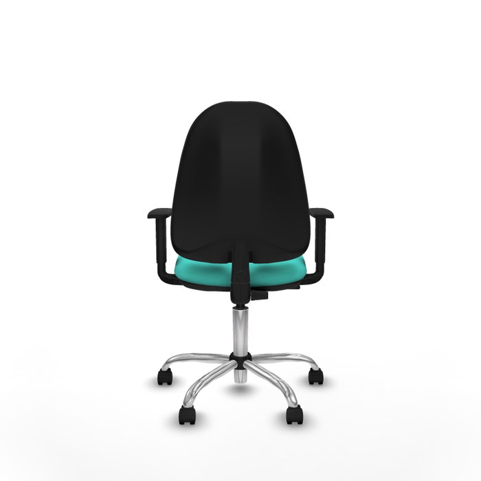 PIQUERAS Y CRESPO Chaise de bureau Algarra en similicuir turquoise