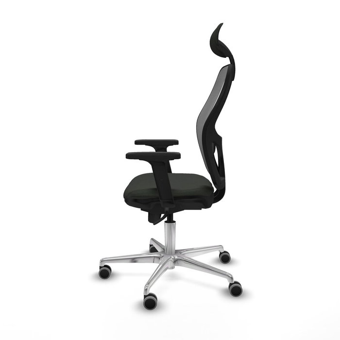 Piqueras y Crespo Chaise de Bureau avec Appui-tête 2D086G1 Noir