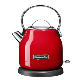 Kitchenaid 5KEK1222 Bouilloire électrique 1,25 L rouge rétro, paroi double, bec verseur antigoutte