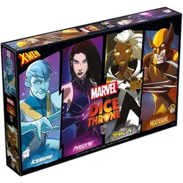 Lucky Duck Games Dice Throne Marvel XMen - Iceman, Psylocke, Storm, Wolverine