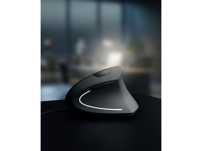 Sandberg Souris Verticale Filaire USB Ergonomique pour Prévention des Douleurs au Poignet - Format Naturel pour Main Sandberg Souris Verticale Filaire USB Ergonomique pour Prévention des Douleurs au Poignet - Format Naturel pour Main