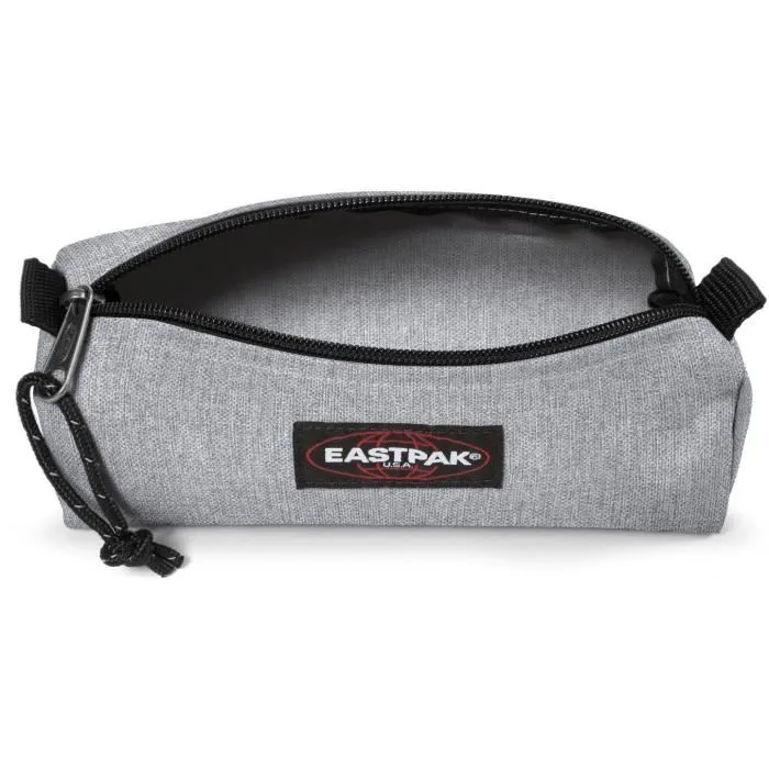 Eastpak Benchmark Single - Trousse de rangement - Compartiment principal spacieux - Nylon résistant - Fermeture à zip - Gris Sunday - H6 x L20.5 x P7.5 cm
