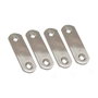 Edm Plaque de jonction droite PLC14 en acier inoxydable, 60 x 16 x 1,5 mm, 4 pcs