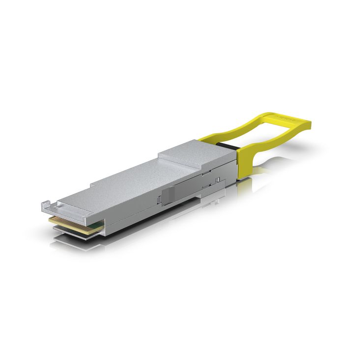 Ubiquiti Module optique QSFP28 100G PSM4 Single-Mode, fibre monomode jusqu'à 2 km, connecteur MPO-12 APC, compatibles interfaces QSFP28/QSFP+