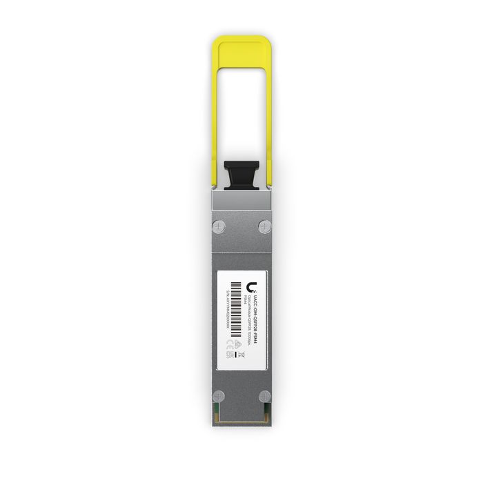Ubiquiti Module optique QSFP28 100G PSM4 Single-Mode, fibre monomode jusqu'à 2 km, connecteur MPO-12 APC, compatibles interfaces QSFP28/QSFP+