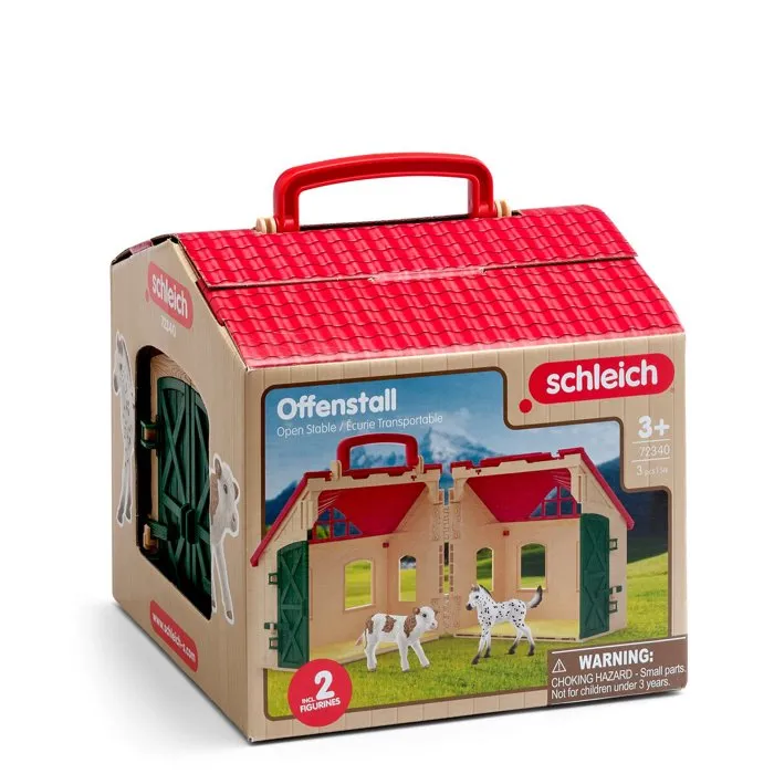 Schleich Coffret Ferme Transportable avec 2 figurines Horse Club