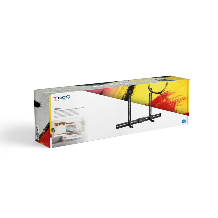 Tooq Support Barre de Son TV Multinstallation Noir pour Montage Mural et VESA 800x400 jusqu'à 15 kg