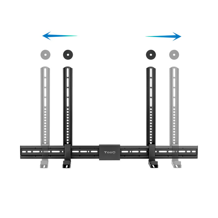 Tooq Support Barre de Son TV Multinstallation Noir pour Montage Mural et VESA 800x400 jusqu'à 15 kg
