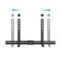 Tooq Support Barre de Son TV Multinstallation Noir pour Montage Mural et VESA 800x400 jusqu'à 15 kg