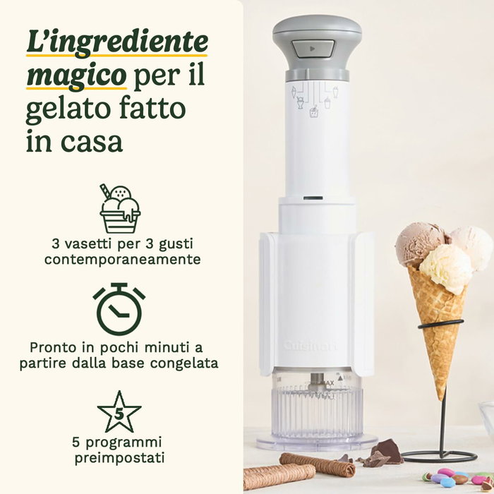 Cuisinart ICEFD10E Machine à glace Blanc Cuisinart ICEFD10E Machine à glace Blanc