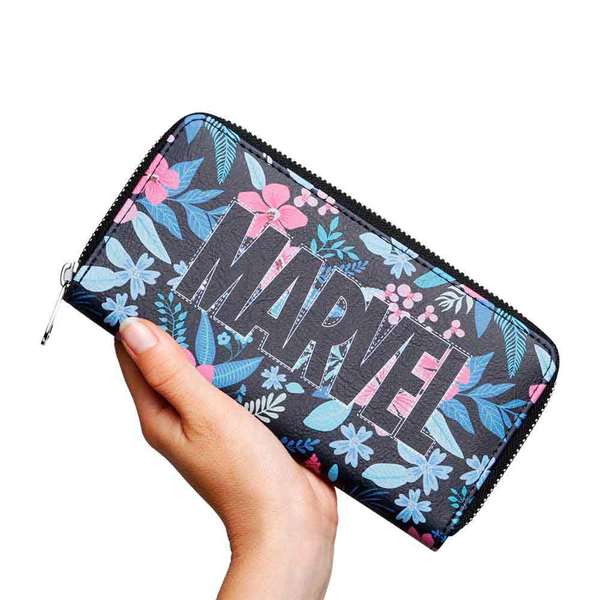 Marvel Portefeuille Capitaine America Spring Essential, Multicolore 10x19x2 cm en PVC et polyester, pour cartes, billets et pièces