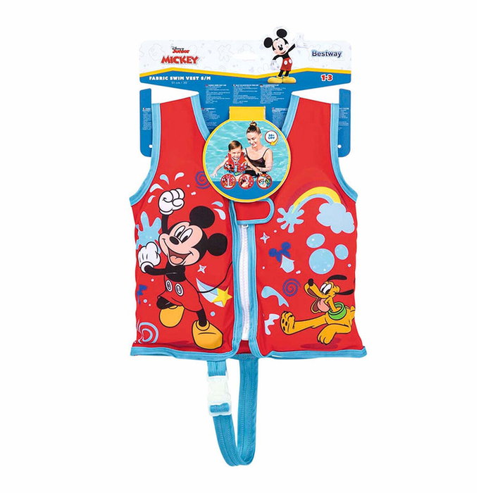 Bestway Chaleco Mickey Mouse UPF 50+ 51 cm 1-3 ans Piscine et Plage 09101 Bestway Chaleco Mickey Mouse UPF 50+ 51 cm 1-3 ans Piscine et Plage 09101