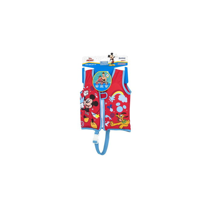 Bestway Gilet Disney Mickey Mouse UPF 50+ 51 cm +1 à 3 Ans Piscine et Plage 09101